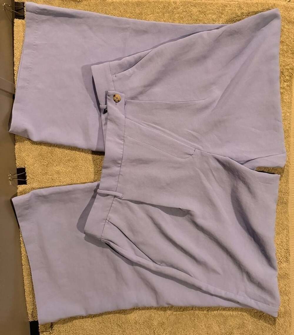 Abercrombie & Fitch Trousers Size 12 Light Blue High Waist Pants
